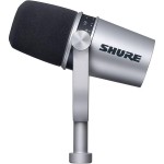 خرید میکروفون Shure MV7 - نقره‌ای
